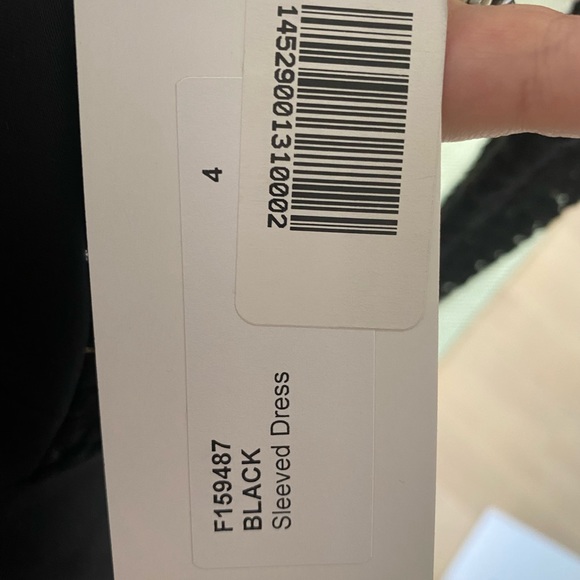 Lela Rose long sleeve Swiss dot little black dress NWT - Picture 10 of 14